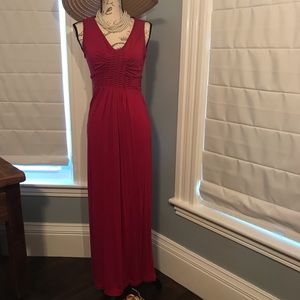 Rich deep pink maxi perfect for fall!